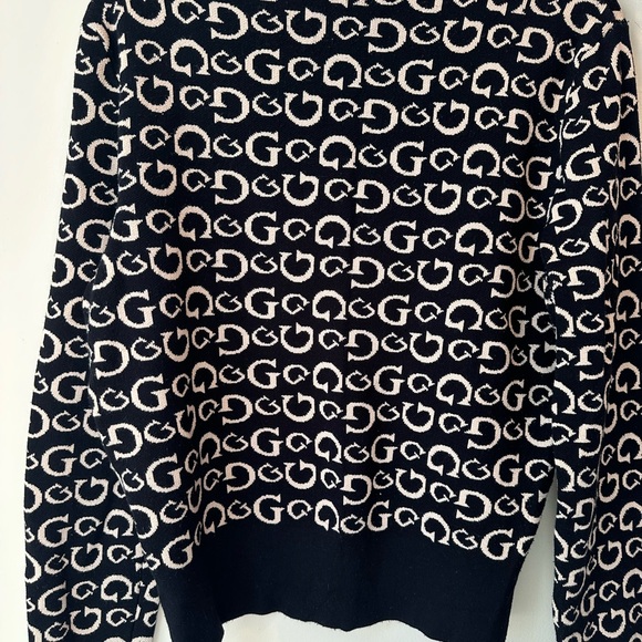 Guess Black and Cream Logo Sweater - Picture 11 of 11